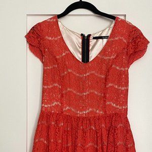 Orange Lace Kenzie Dress